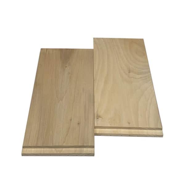 Swaner Hardwood 11/16 in. D x 7-1/4 in. W x 97-11/16 in. L Solid Poplar Jamb Side Piece Flat Moulding (2-Pack)