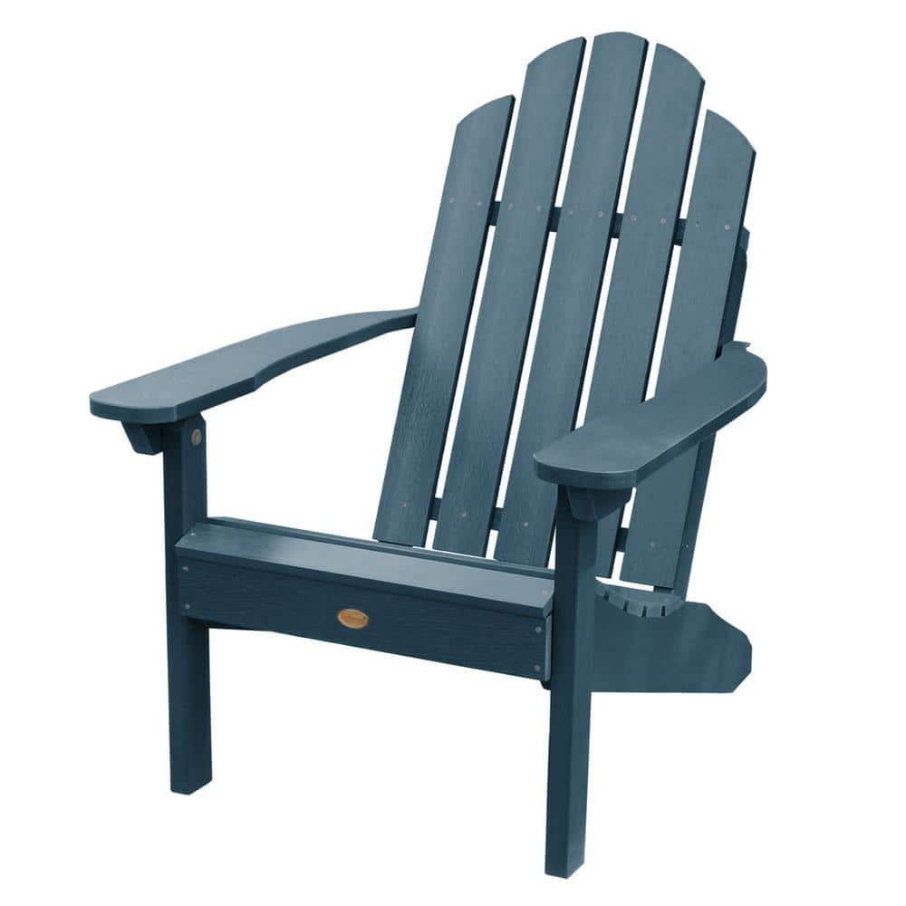 Highwood Classic Wesport Nantucket Blue Recycled Plastic Adirondack Chair Ad Clas1 Nbe The 