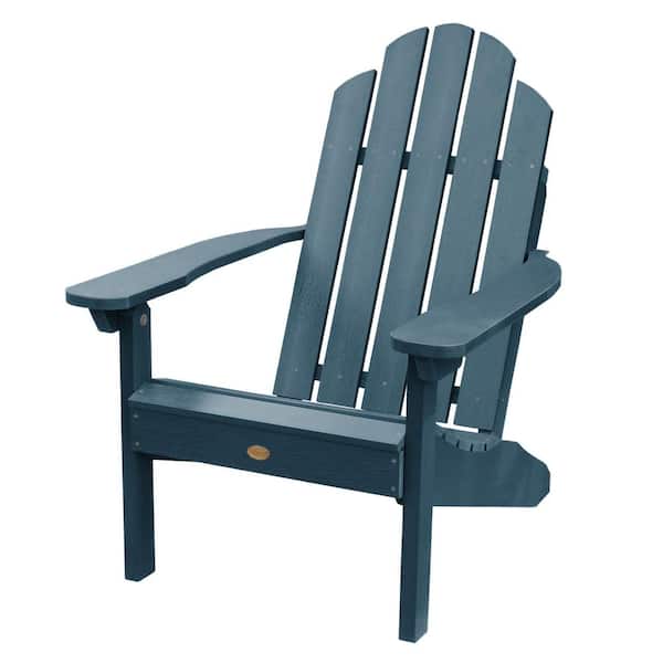 Highwood Classic Wesport Nantucket Blue Recycled Plastic Adirondack Chair
