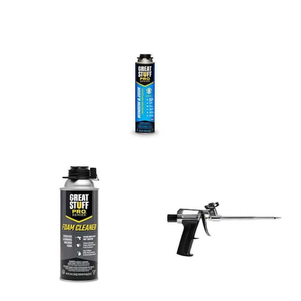 20 oz. Window and Door Insulating Spray Foam Sealant with 12 oz. Dispensing Gun, Foam Cleaner and Pro 14 Gun Combo
