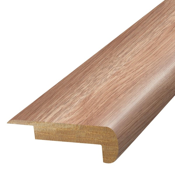 PERFORMANCE ACCESSORIES Boardwalk  0.75 in. T x 2.37 in. W x 78.7 in. L Textured Wood Look Laminate Moulding/Trim Stair Nose Molding