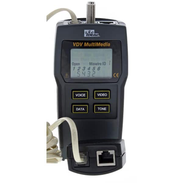 IDEAL VDV Multimedia Cable Tester 33-856 - The Home Depot