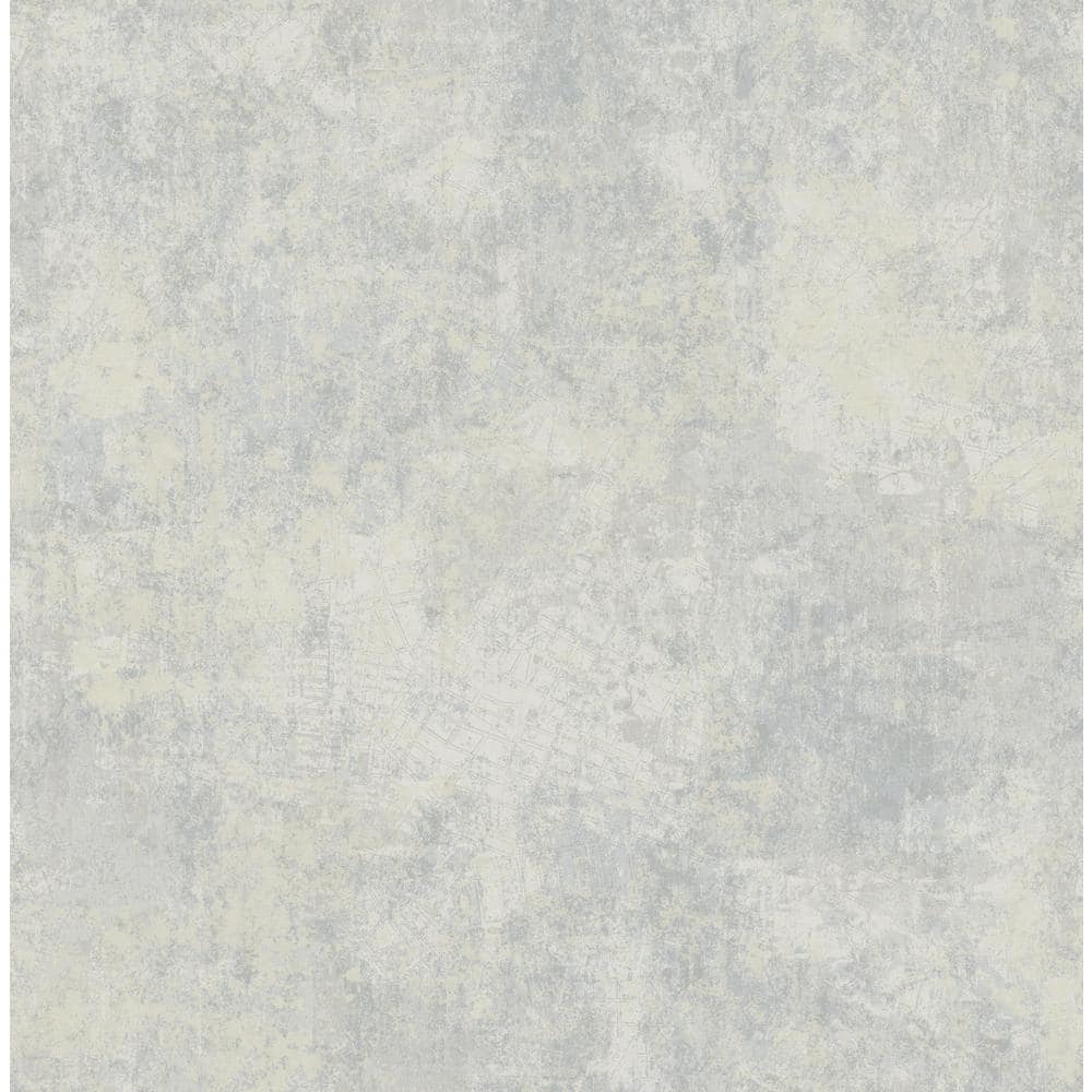 Seabrook Designs Manhattan Concrete Paper Strippable Wallpaper (Covers ...