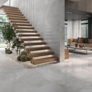 Jume Onyx White 48 in. x 48 in. Polished Porcelain Floor and Wall Tile (15.49 Sq. Ft./Case)