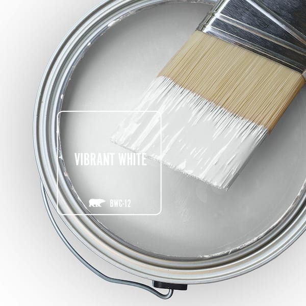 BEHR PREMIUM PLUS 1 gal. #BWC-12 Vibrant White Ceiling Flat Interior Paint  55801 - The Home Depot