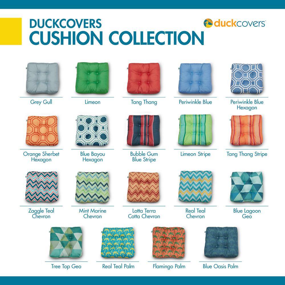 Gull Grey Water-Resistant Indoor/Outdoor Seat Cushion 19 x 19 x 5 Inch