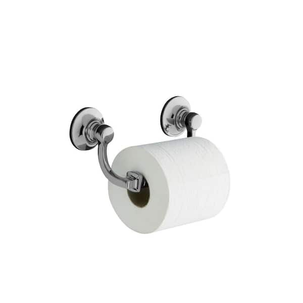 KOHLER Bancroft Wall-Mount Double Post Toilet Paper Holder in Polished Chrome