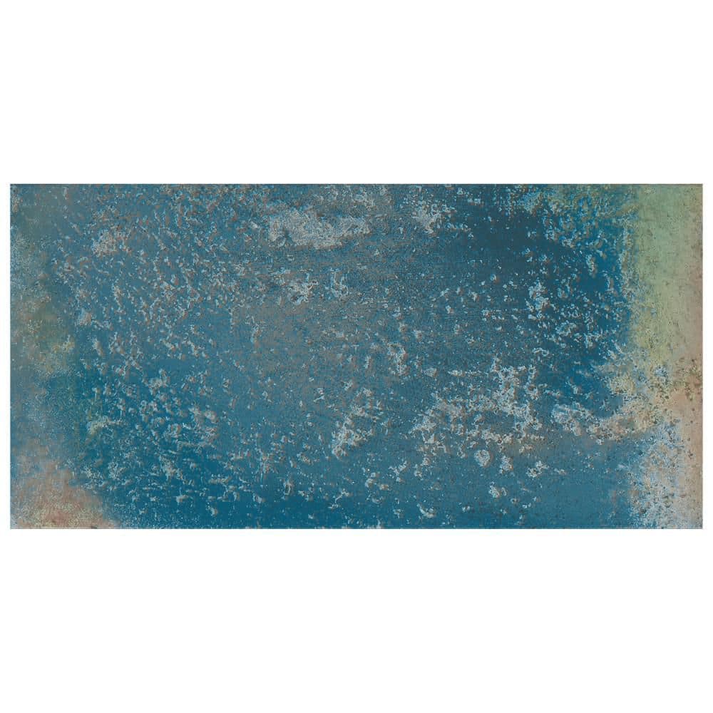 Atelier Oxid Blue 5 in. x 9 in. Porcelain Floor and Wall Take Home Tile Sample price history on PriceWatchPro