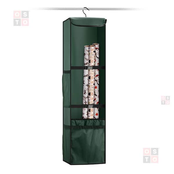 OSTO 42 in. Green Waterproof 600D Polyester Gift Wrap and Accessory Storage