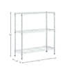 HDX 3-Tier Steel Wire Shelving Unit in Black (24 in. W x 30 in. H x 14 in.  D) EH-WSTHDUS-006B - The Home Depot