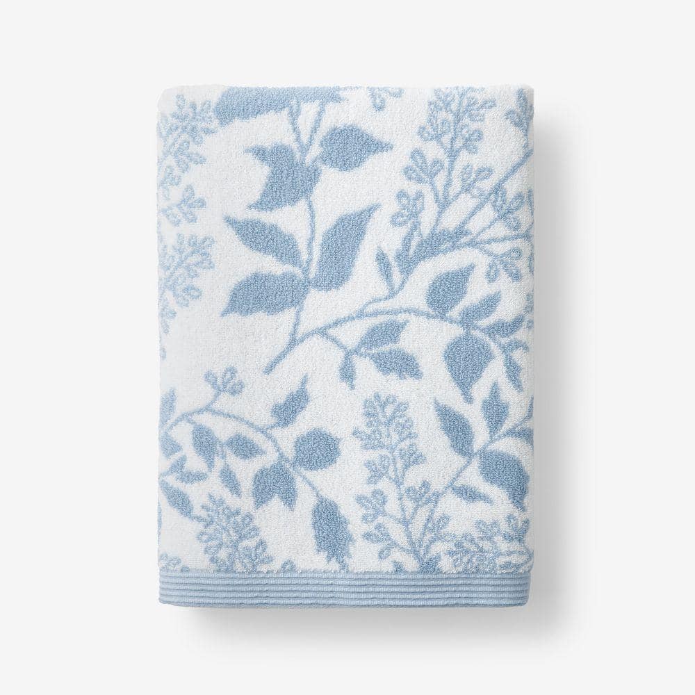 The Company Store Light Blue Company Cotton Wildflower Jacquard