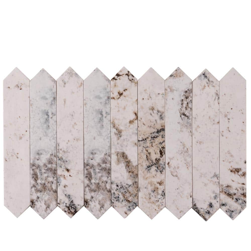 Cotton White Glossy Ceramic Picket Wall and Floor Tile