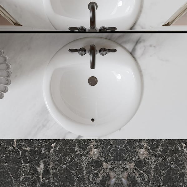 Dekorman Santa Monica 19 in. Bathroom Sink in White Ceramic