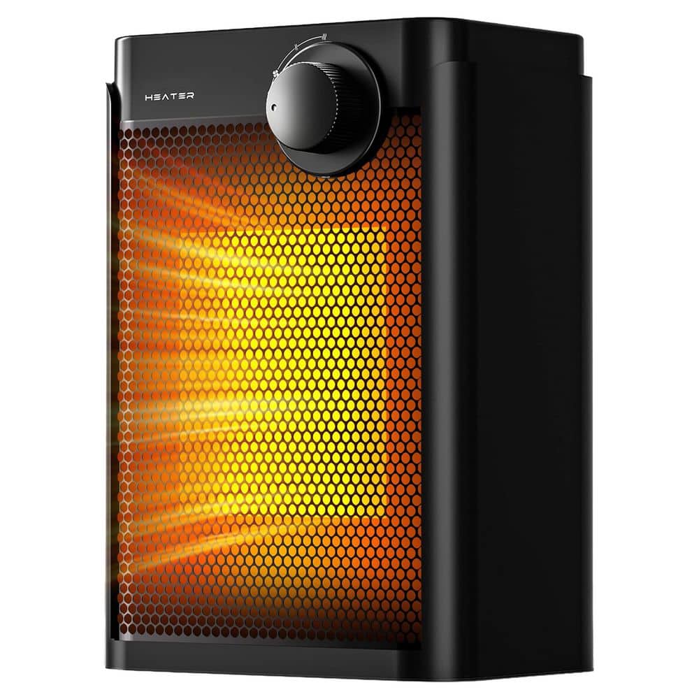 1200W Black Indoor Electric Portable Heater PTC Ceramic Fast Heating Overheat Tip-Over Protection for Office Camping price history on PriceWatchPro