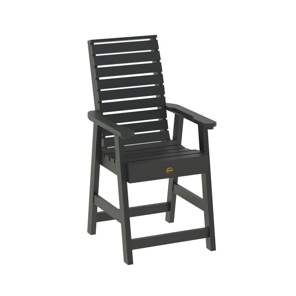 Highwood Weatherly Contemporary Black Counter-Height Dining Chair