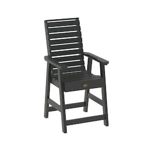 Glennville Black Counter Height Plastic Dining Chair