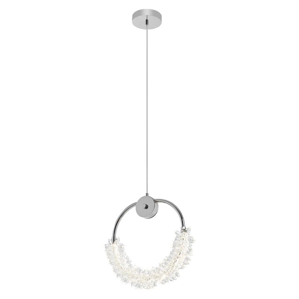 1 Light Chrome Dimmable Integrated LED Crystal Chandelier for Dining Room, Living Room price history on PriceWatchPro