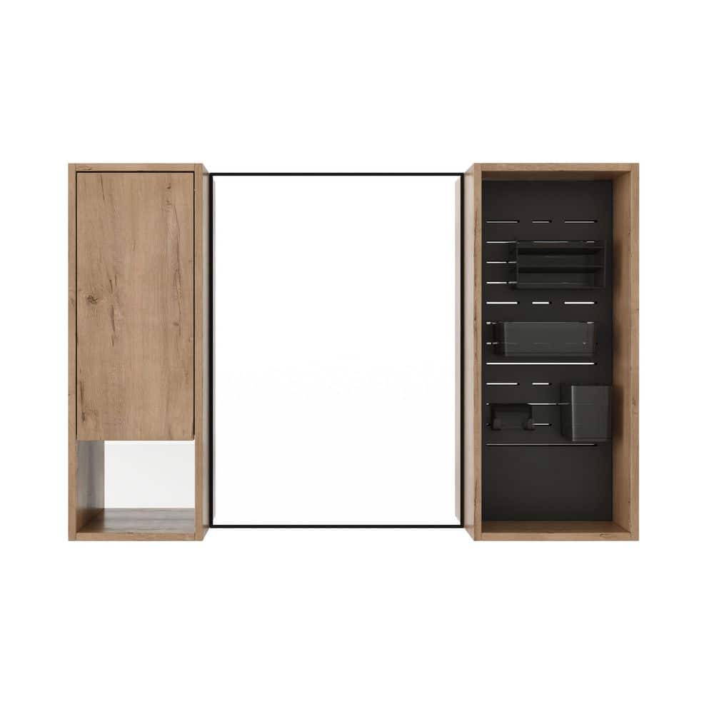 42 in. W x 28 in. H Rectangular Imitative Oak Medicine Cabinet with Mirror, 3-Piece Set price history on PriceWatchPro