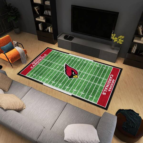 FANMATS Arizona Cardinals Red 4 ft. x 6 ft. Plush Area Rug 38223 - The Home  Depot