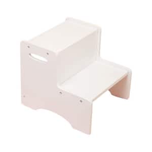KIWDZFU Kids Step Stool Black Wooden 2 Step Reach Stools for Toddlers ...