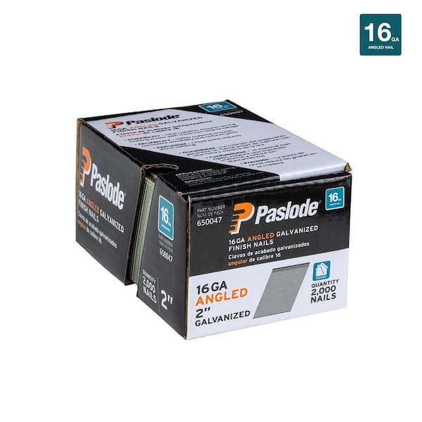 Paslode - 2 in. x 16-Gauge 20° Galvanized Angled Nails (2000-Per Box)