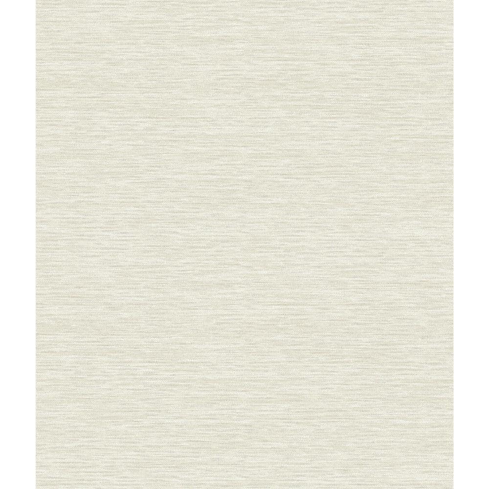 York Wallcoverings Challis Woven Off White Paper Strippable Roll (Covers 56 sq. ft.) CL2556