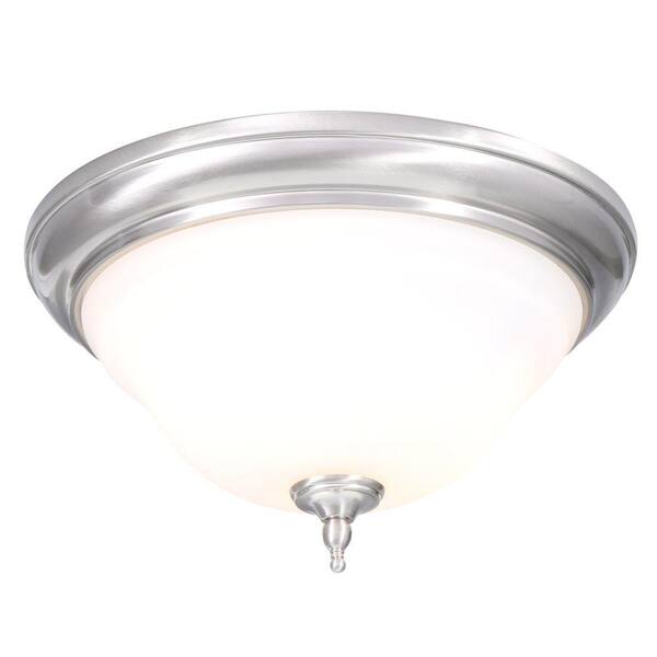 World Imports Montpellier Collection 2-Light Satin Nickel Ceiling Flush Mount