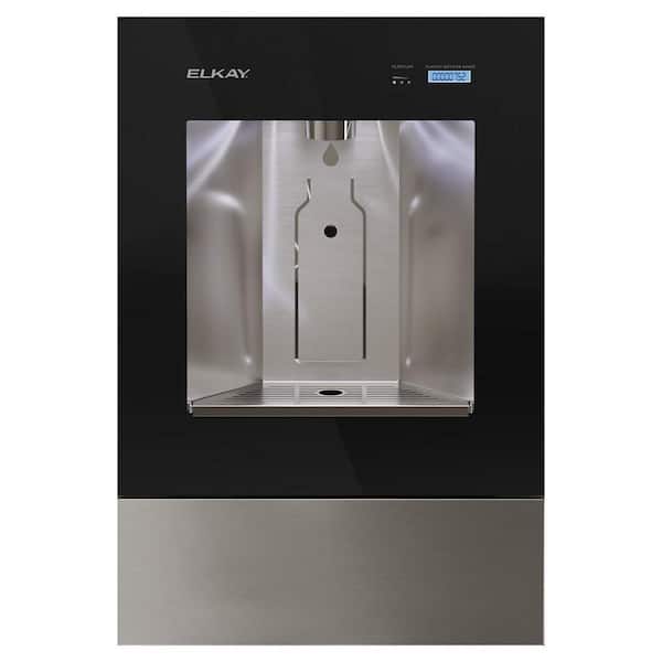 Elkay ezH2O Liv Pro In-Wall Commercial Filtered Midnight Drinking Fountain Water Dispenser Non-Refrigerated