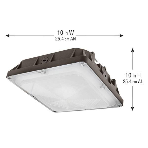 10-in W Bronze Outdoor Flush Mount Light 10-in W Bronze Outdoor Flush Mount Light