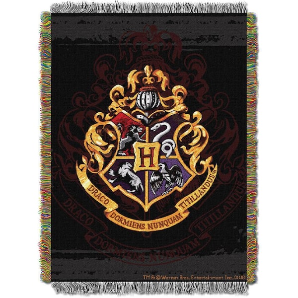 THE NORTHWEST GROUP Harry Potter, Hogwarts Decor Metallic Woven