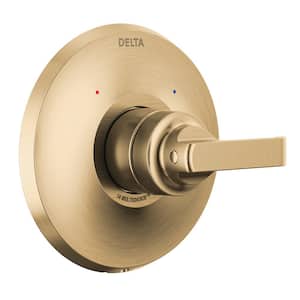 Tetra 1-Handle Wall-Mount Valve Trim Kit in Lumicoat Champagne Bronze (Valve Not Included)