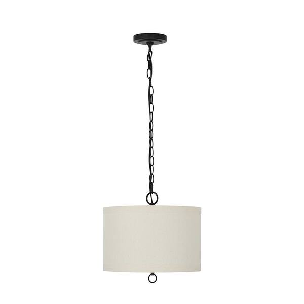 Cresswell 1-Light Bronze Traditional Pendant with LED Bulb Included