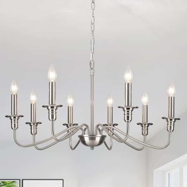 Brushed nickel kitchen deals chandelier