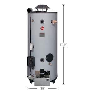 Xtreme Heavy Duty 90 Gal. 640K BTU Commercial Natural Gas ASME Mass Code Tank Water Heater