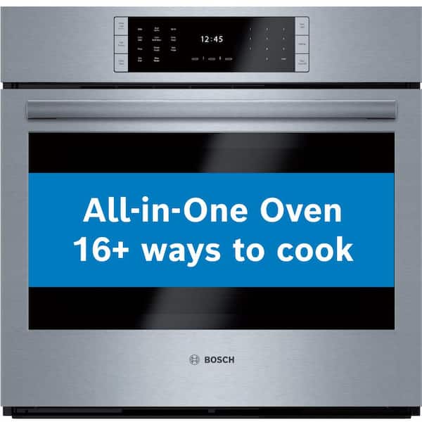 Bosch Benchmark Benchmark Series 30 in. Built-In Single Electric Convection Wall Oven with Fast Preheat, Self-Clean in Stainless Steel