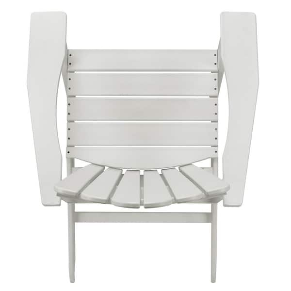 DIRECT WICKER Vick White Classic Folding Plastic Adirondack Chair (2-Pack)  DW-W2020BS - The Home Depot