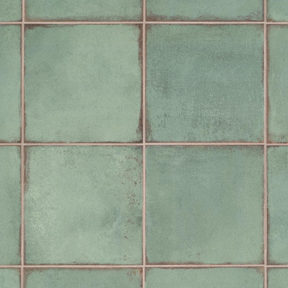 Coronado Green Matte 8" x 8" Porcelain Floor and Wall Tile
