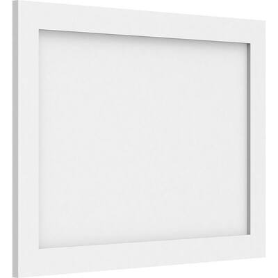 Ekena Millwork 5/8 in. x 2 ft. x 2 ft. Cornell Flat Panel White PVC ...