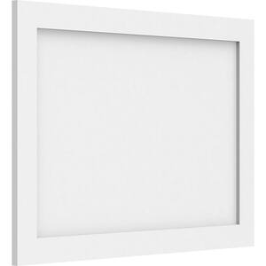 5/8 in. x 28 in. x 20 in. Cornell Flat Panel White PVC Decorative Wall Panel