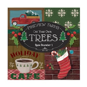 Unframed Home Howie Green 'Christmas Tree Truck' Photography Wall Art 35 in. x 35 in.