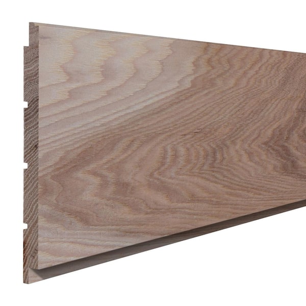 0.4375 in. D x 5 in. W x 7.66 ft. L Unfinished Hickory Wood Shiplap