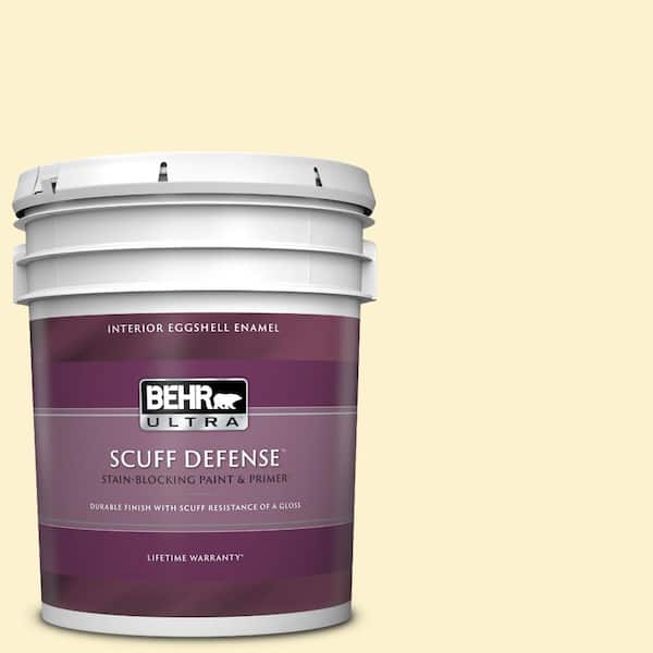 BEHR ULTRA 5 gal. #P280-1 Summer Bliss Extra Durable Eggshell Enamel Interior Paint & Primer