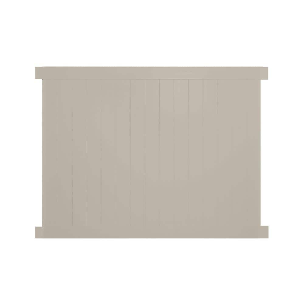 Savannah 5 ft. H x 6 ft. W Khaki Vinyl Privacy Fence Panel Kit price history on PriceWatchPro