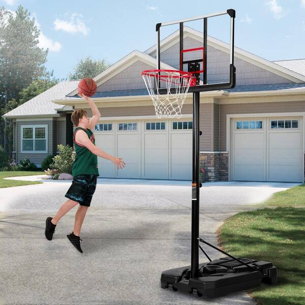 6.6 ft. to 10 ft. H Portable Outdoor Basketball Hoop and Goal