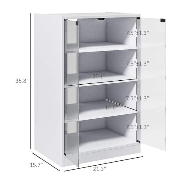 Tileon 4-Tier Kitchen Pantry with Adjustable Shelves, Media