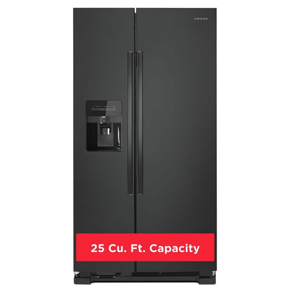 Amana 24.6 cu. ft. Side by Side Refrigerator with Dual Pad