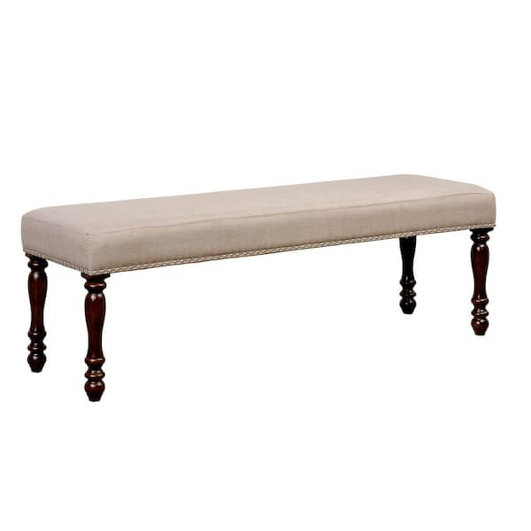 Hurdsfield Beige Cottage Style Bench