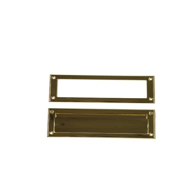 Gibraltar Mailboxes Steel Mail Slot Accessory, Brass Finish