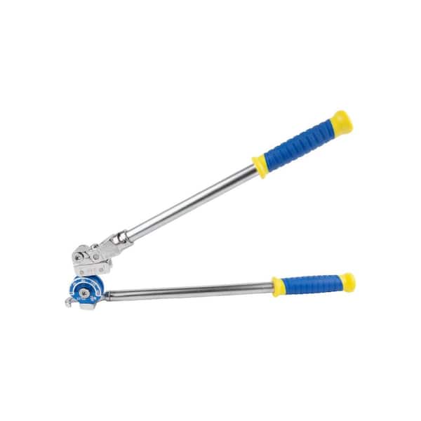 3/8 in. Pipe Bender Heavy Duty Tubing Bender Roller 0-180° for Copper Aluminum Iron Stainless Steel 18.11 in. Handle