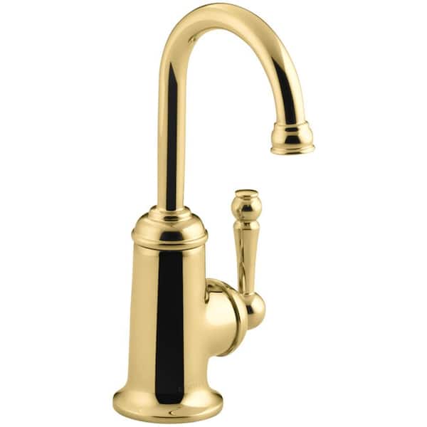 KOHLER Wellspring Single Handle Bar Faucet in Vibrant Polished Brass